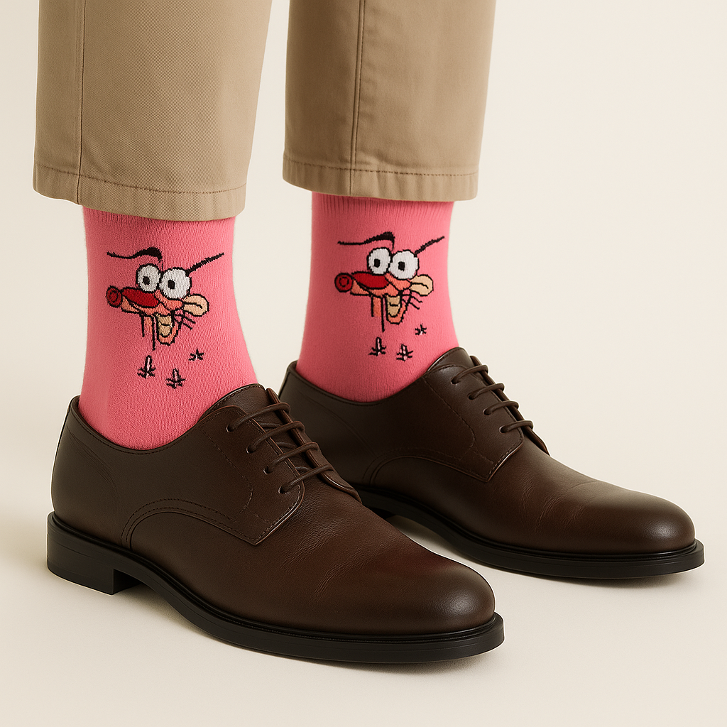 Chaussettes fun Crazy Doggo – Motif Chien fun, cartoon et originales