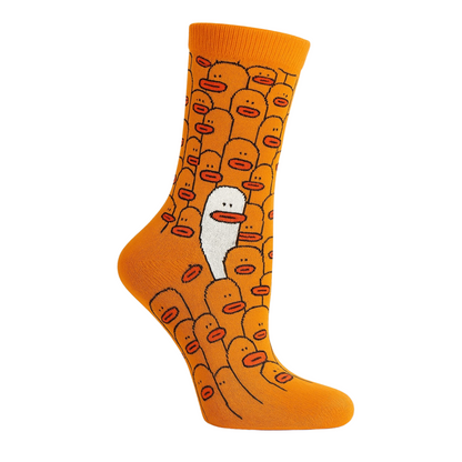 Chaussettes fun Bold Oddity – Visages orange, fun et originales