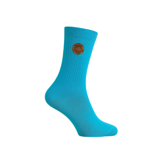 Azure Biscuit Charm – Chaussettes biscuits bleues gourmandes