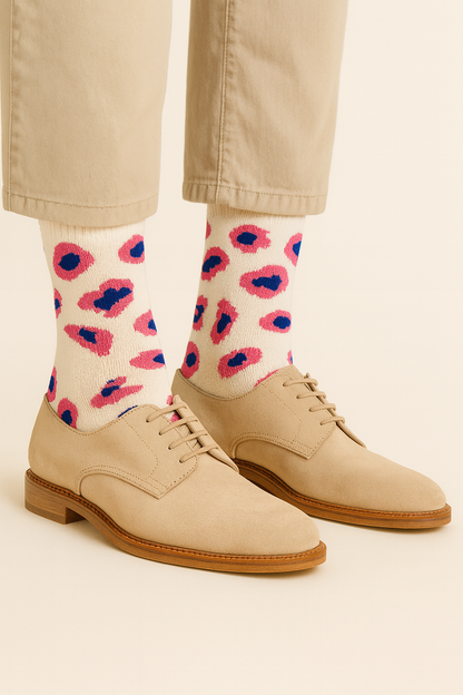 Chaussettes Fun Wild Pop – Motifs Léopard pop, colorées et originales